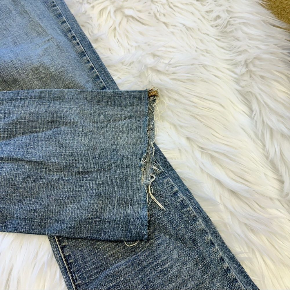Lucky Brand Maui Meggie Jean Med Wash Women's Size 2/26 Raw Hem - Picture 5 of 14